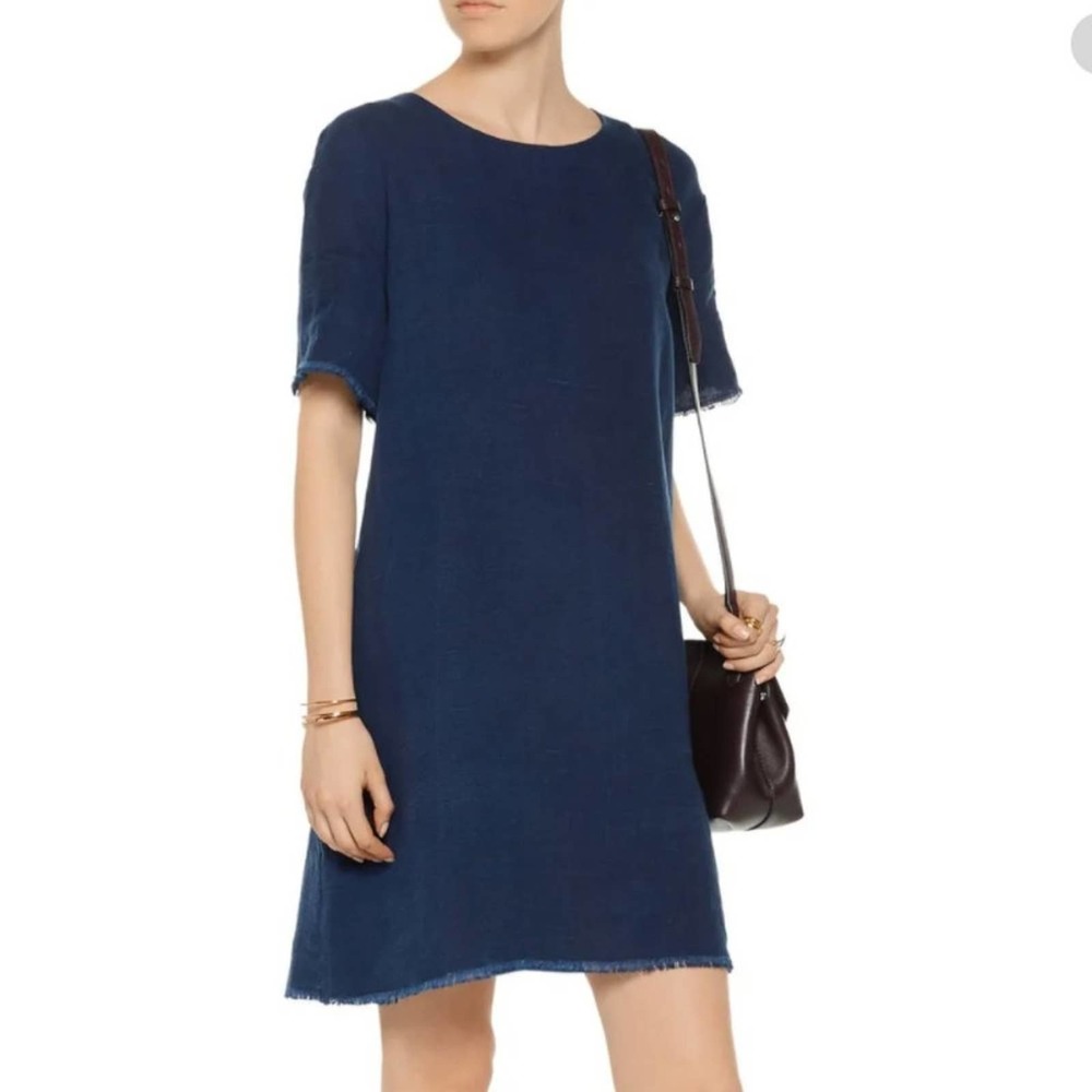 Simon Miller Cody Dark Wash Denim Shift Dress